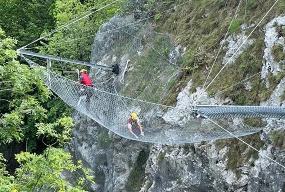 Messa in sicurezza pareti rocciose forra della Valle dell’Oro